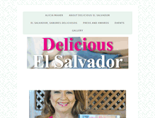 Tablet Screenshot of deliciouselsalvador.com